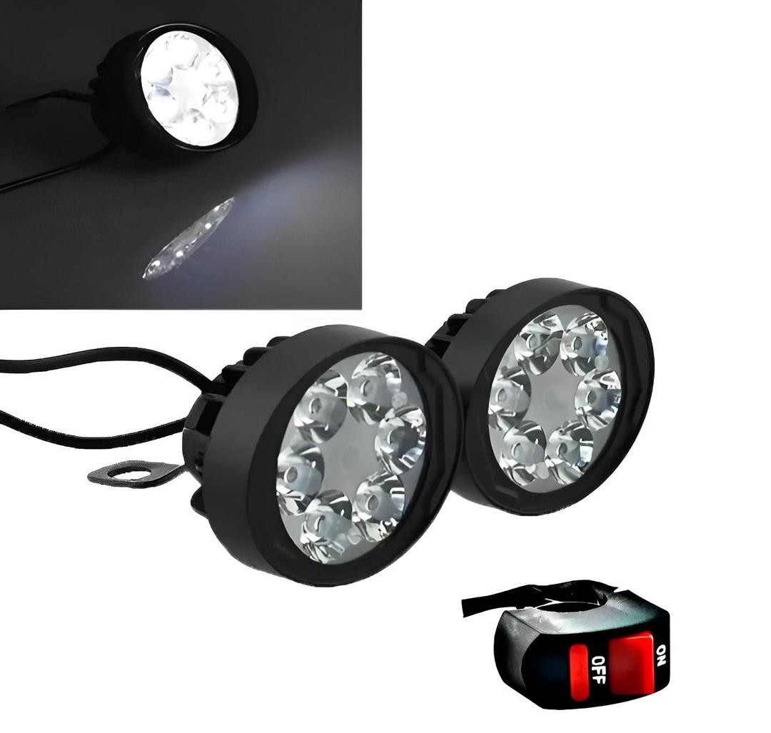 Premium LED Headlights for Motorcycles - Water Resistant & Long Range