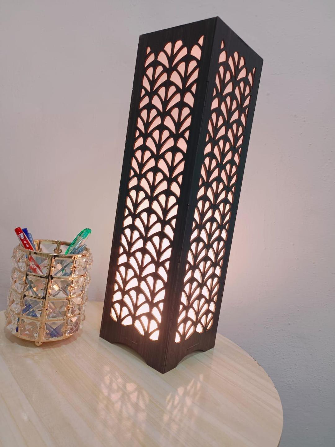 Modern Wooden Floor Lamp with Leaf Design for Home & Office