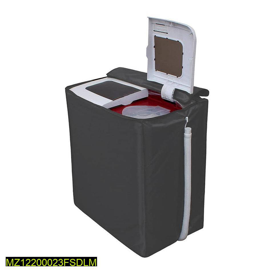 Waterproof Washing Machine Cover Black Single Tub