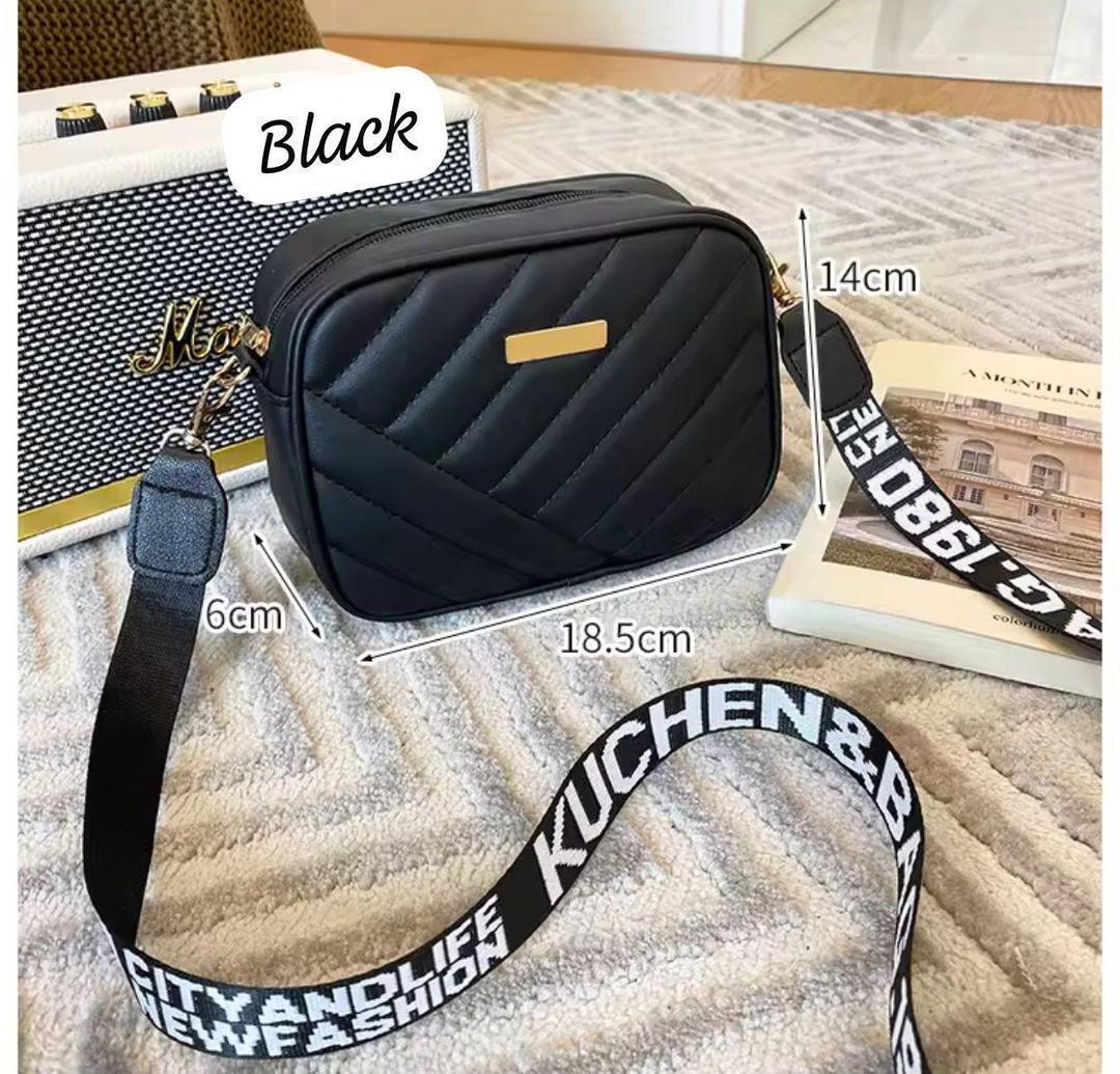 Women Quilted Crossbody Bag PU Leather Compact Multipurpose