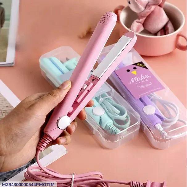 Mini Hair Straightener for Women Pink Teal Purple