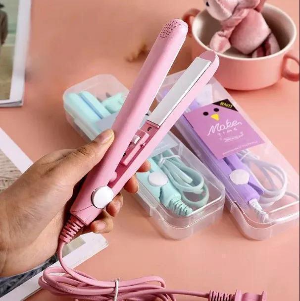 Mini Hair Straightener for Women Pink Teal Purple