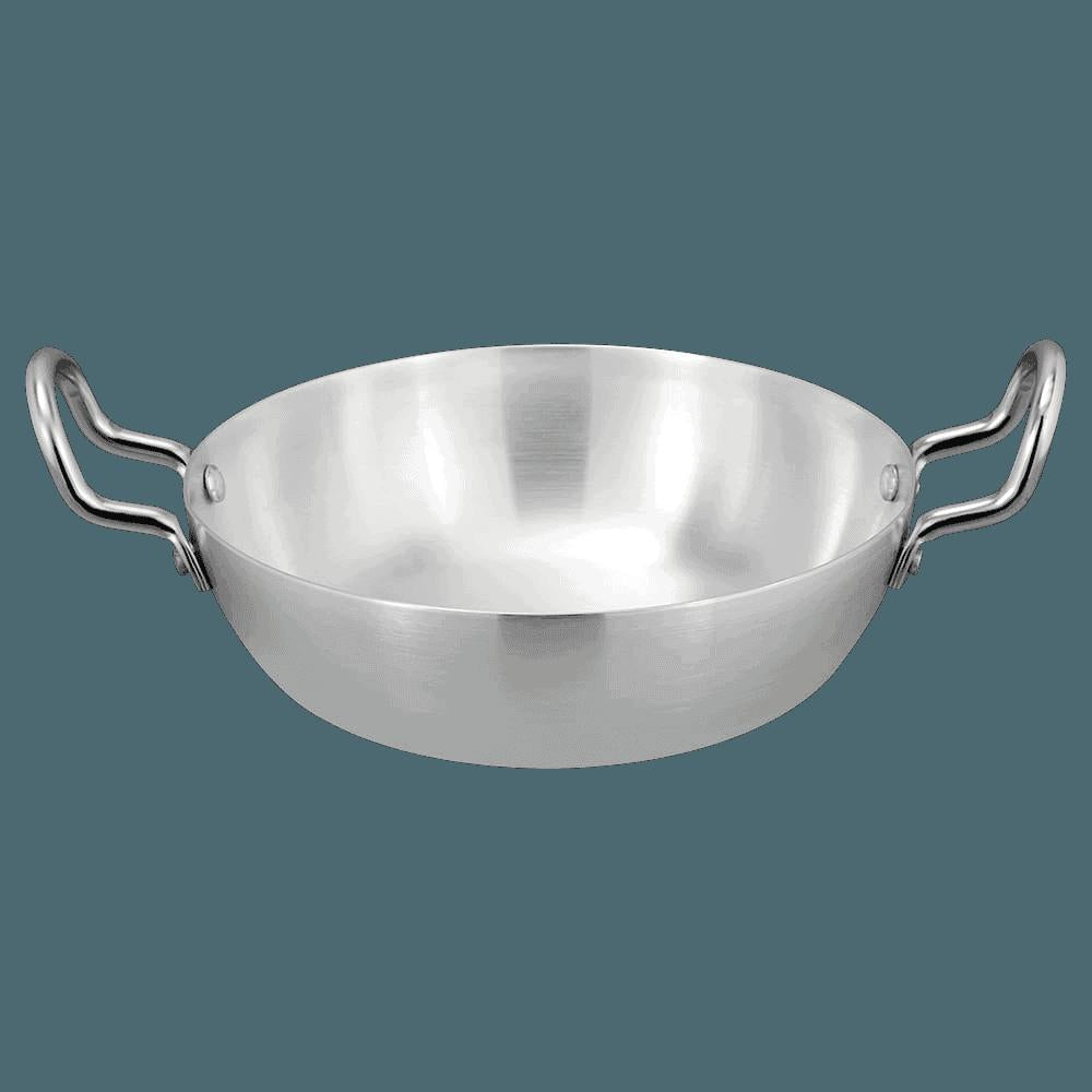 Premium Aluminium Mini Woks Set of 3 Silver