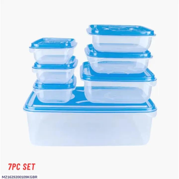 7Pc Blue ABS Plastic Storage Set for Kitchen