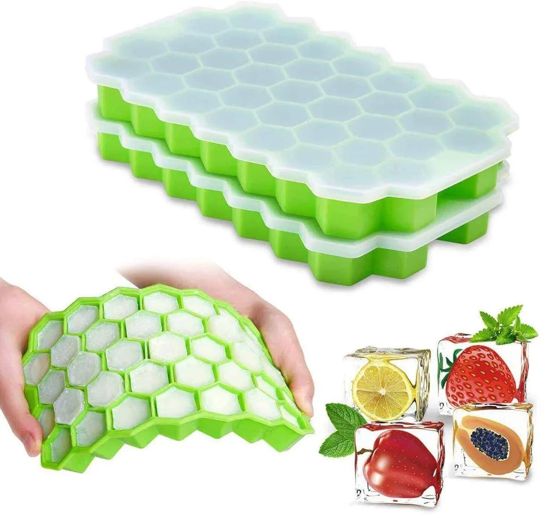 Silicone Ice Cubes Container Set of 10