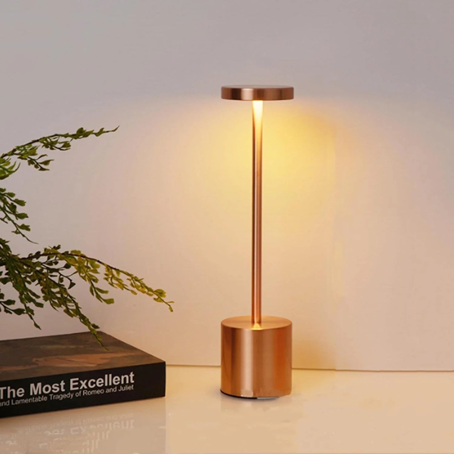 LumaTouch™ Rechargeable LED Table Lamp – 3-Color Touch Sensor