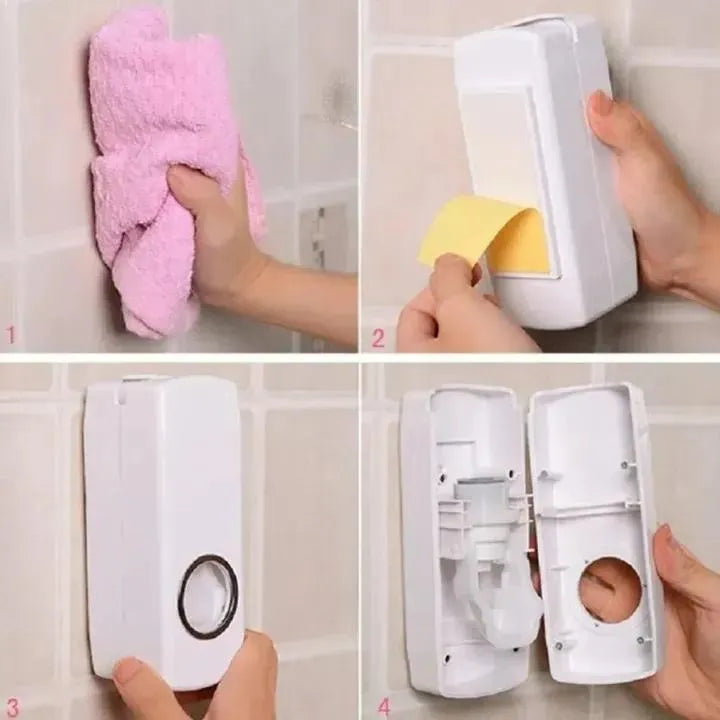 Toothpaste Dispenser And Brush Holder