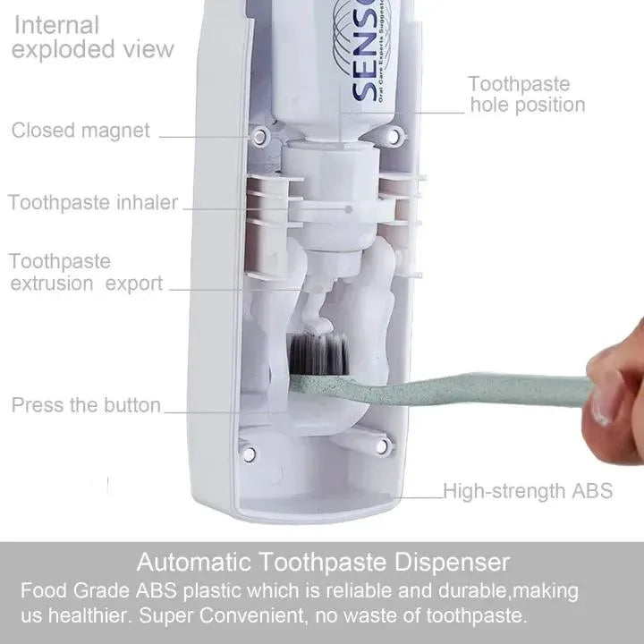 Toothpaste Dispenser And Brush Holder