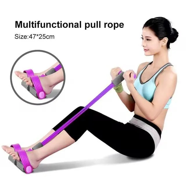 Pink Portable Resistance Band for Home Gym Workout