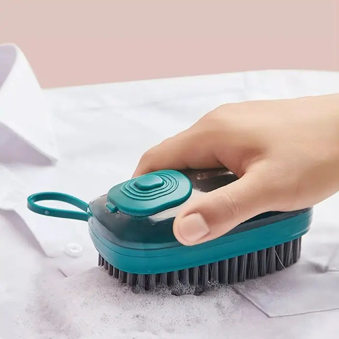 Automatic Liquid Soap Dispensing Cleaning Brush – Liquid Soap Scrubber for Kitchen, Bathroom & Shoes – Handheld Cleaning Brush with Soap Dispenser