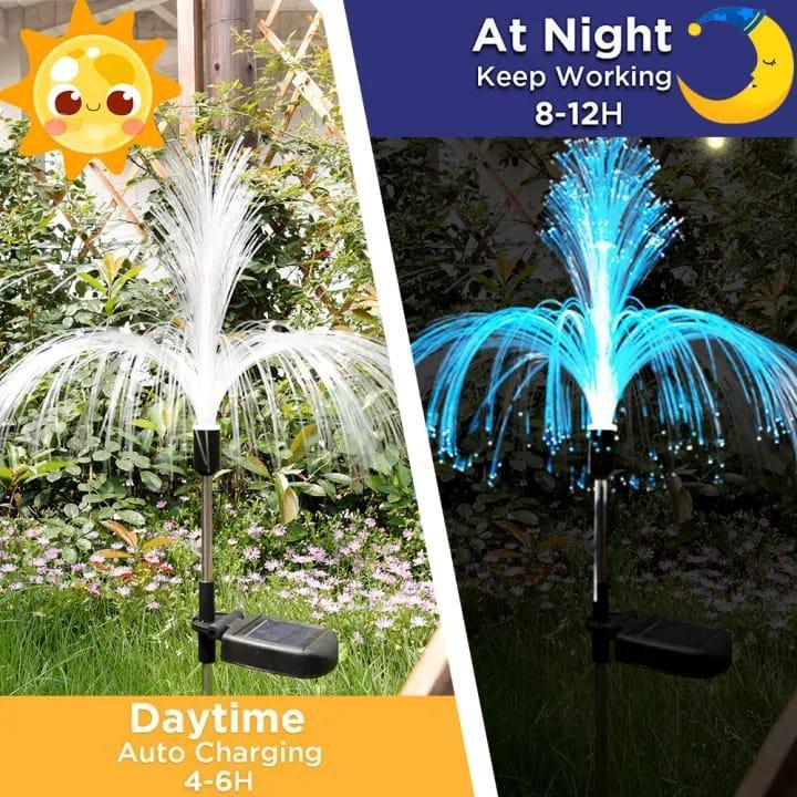 Light-Emitting Jellyfish Lights Solar Waterproof 8Hr