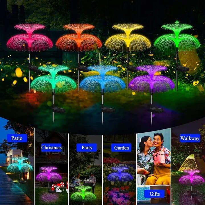 Light-Emitting Jellyfish Lights Solar Waterproof 8Hr