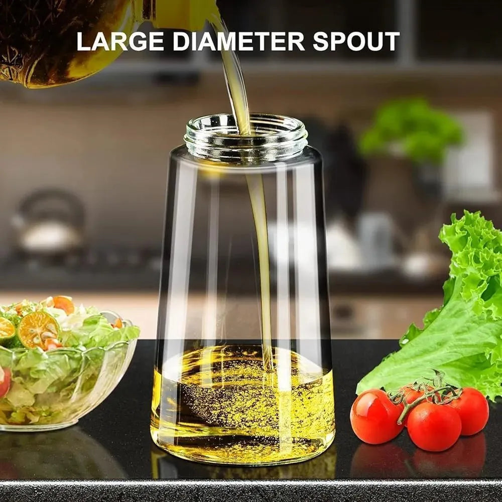 Premium Glass Oil Spray Bottle with Spray Nozzle