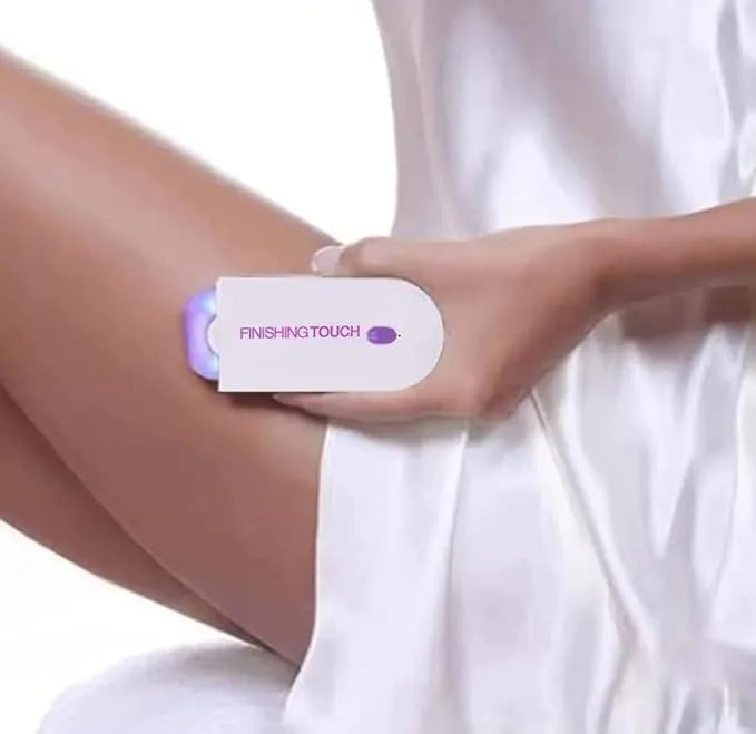 Rechargeable Hair Shaver Purple White ABS Women's Sensitive Skin